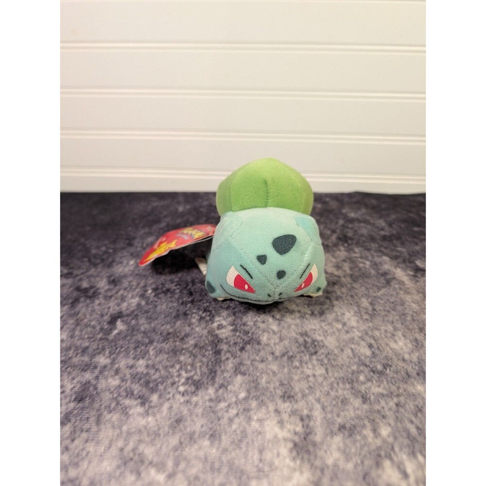 VTG 1998 Nintendo CREATURES Game Freak Pokemon #01 Bulbasaur Beanie Plush NWT